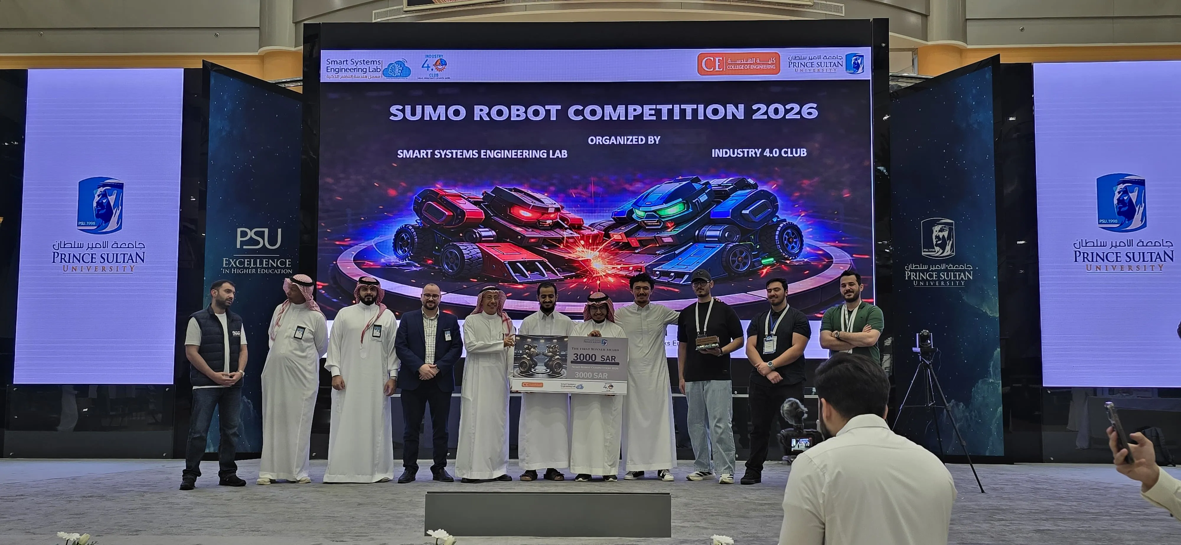 Team Vanguard dominates Sumo Robot 2026
